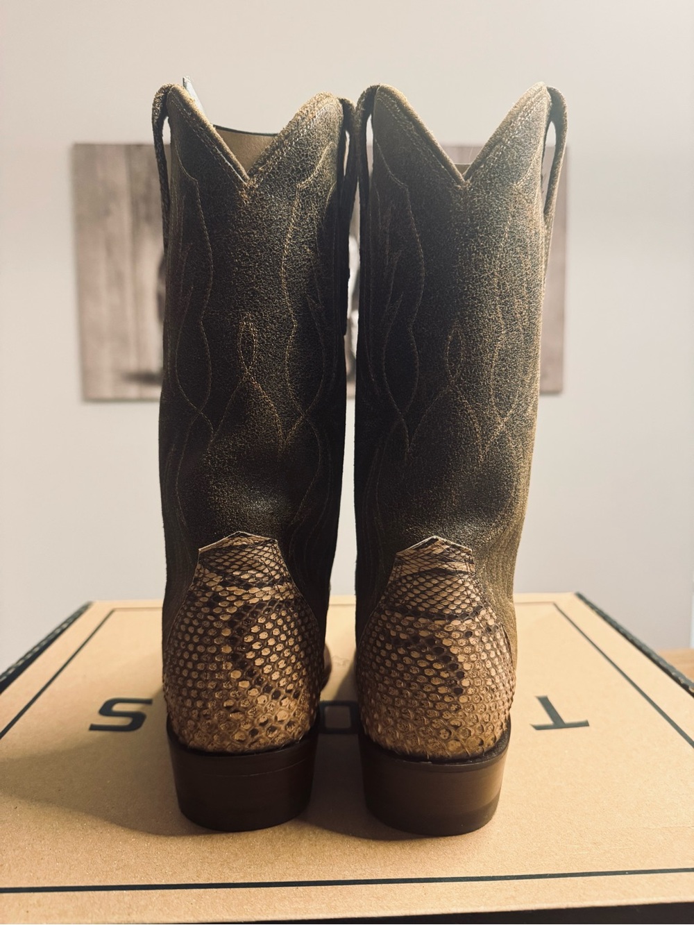 Tecovas Garrett Invasive Python sz 9D - Picture 3 of 5